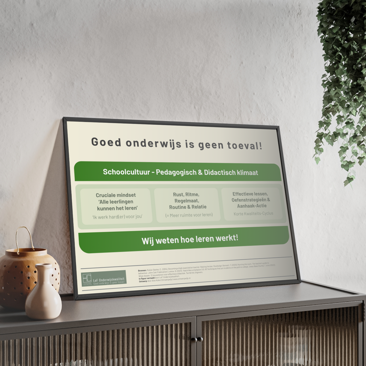 Goed onderwijs is geen toeval!